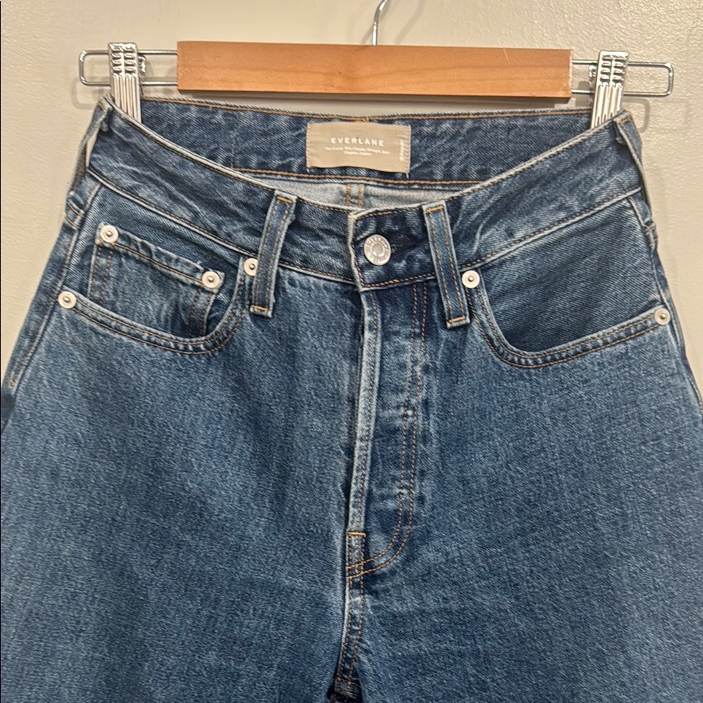 Everlane The Curvy 90’s Cheeky Straight Women's Blue Jeans SZ: 26R - Picture 2 of 9